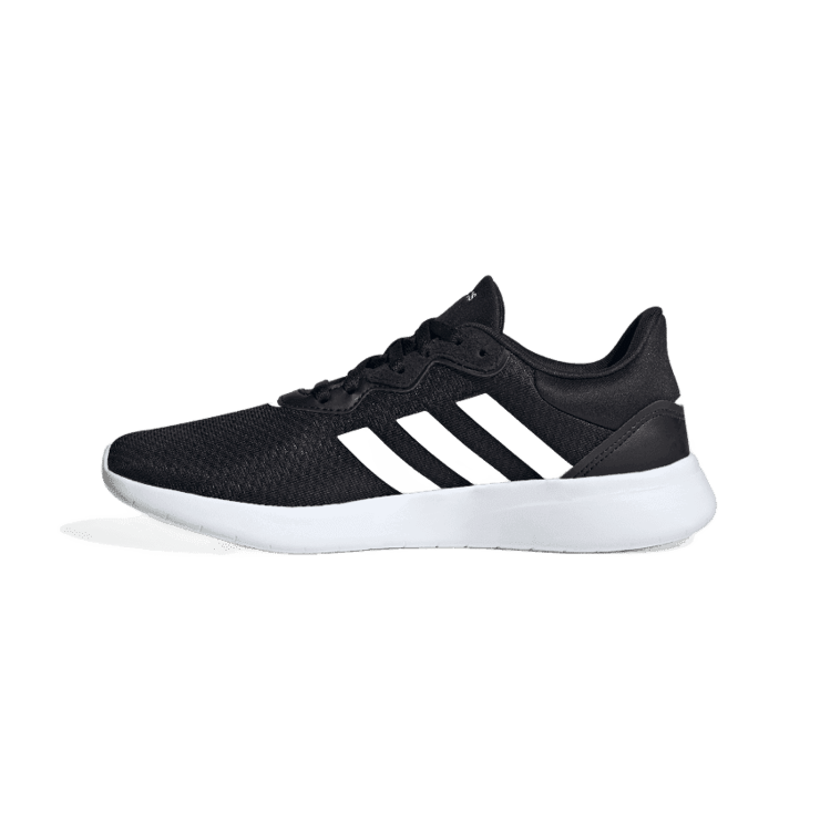 adidas QT Racer 3.0 'Black White' (W) Angle 3
