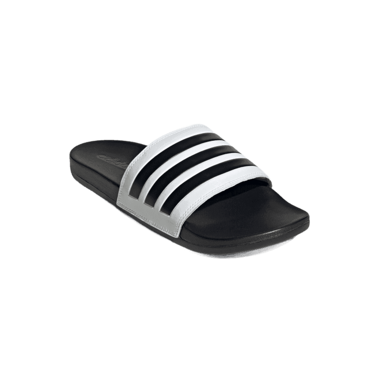 adidas Adilette Comfort Slide 'White Black' Angle 2