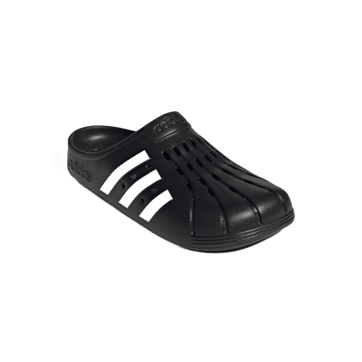 adidas Adilette Clog 'Black White' Angle 2