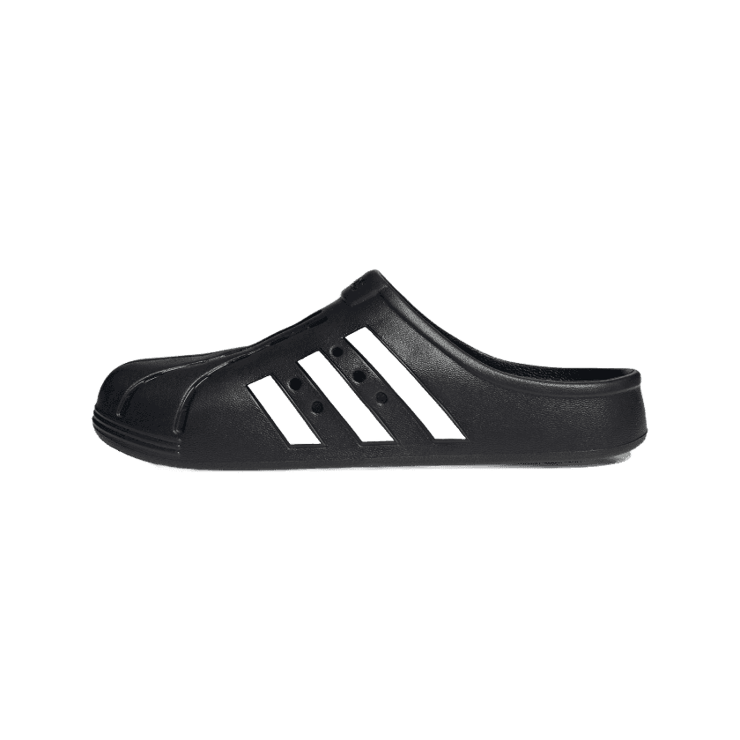 adidas Adilette Clog 'Black White' Angle 4