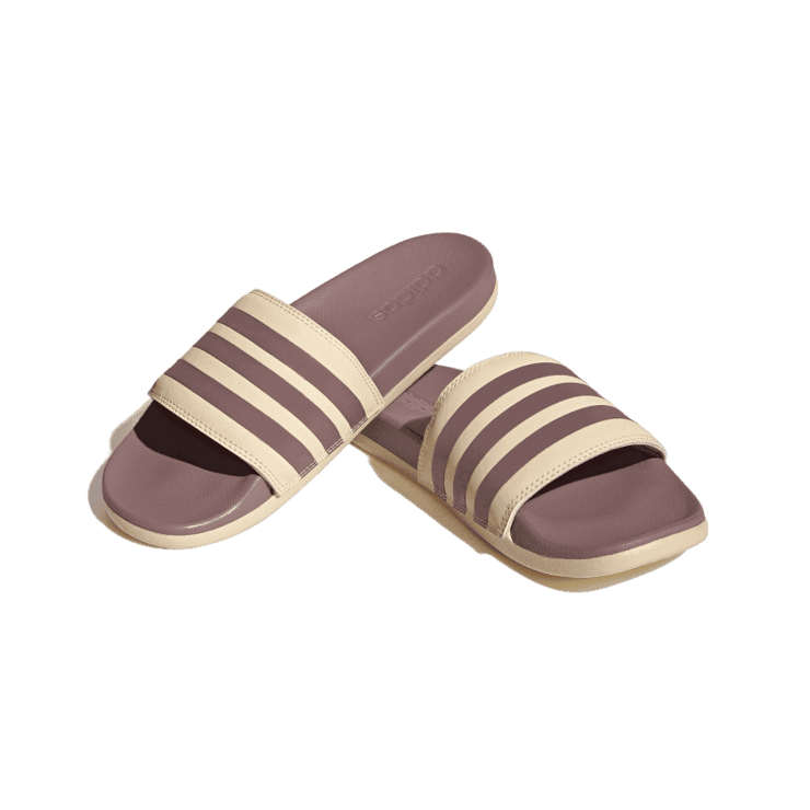 adidas Adilette Comfort Slide 'Sand Strata Purple' (W) Angle 2