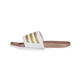 adidas Adilette Comfort Slide 'White Matte Gold' (W) Angle 4