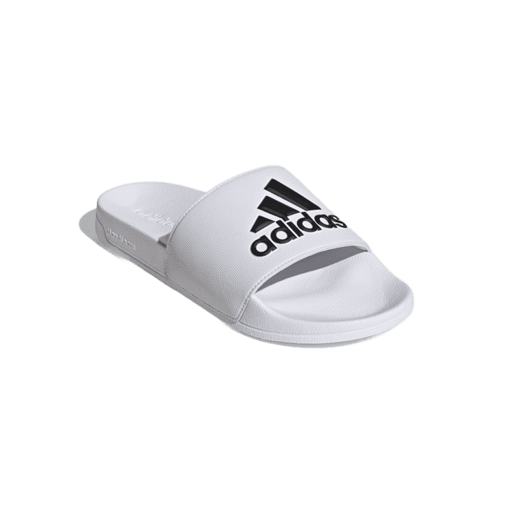adidas Adilette Shower Slide 'White Black' Angle 2