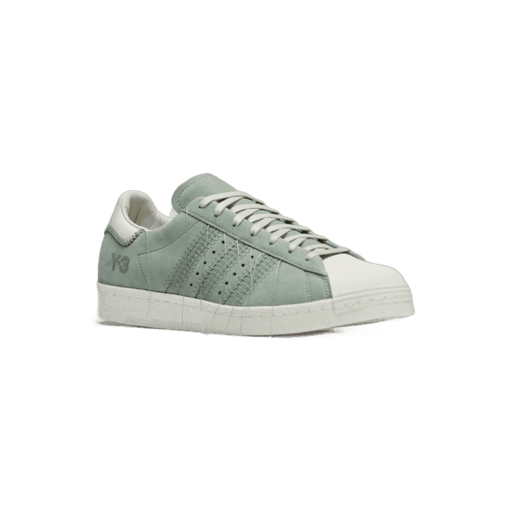 adidas Y-3 Superstar 'Silver Green' Angle 2