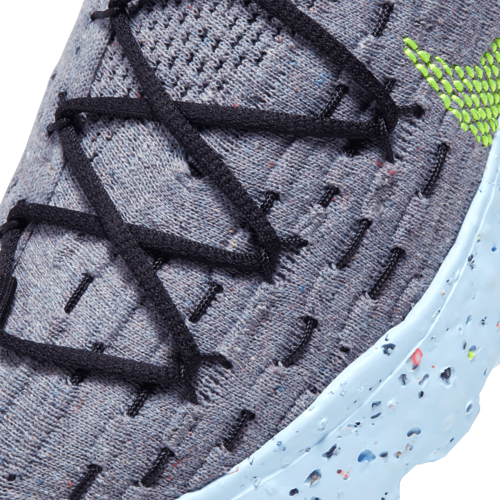 nike space hippie 04 grey volt on feet