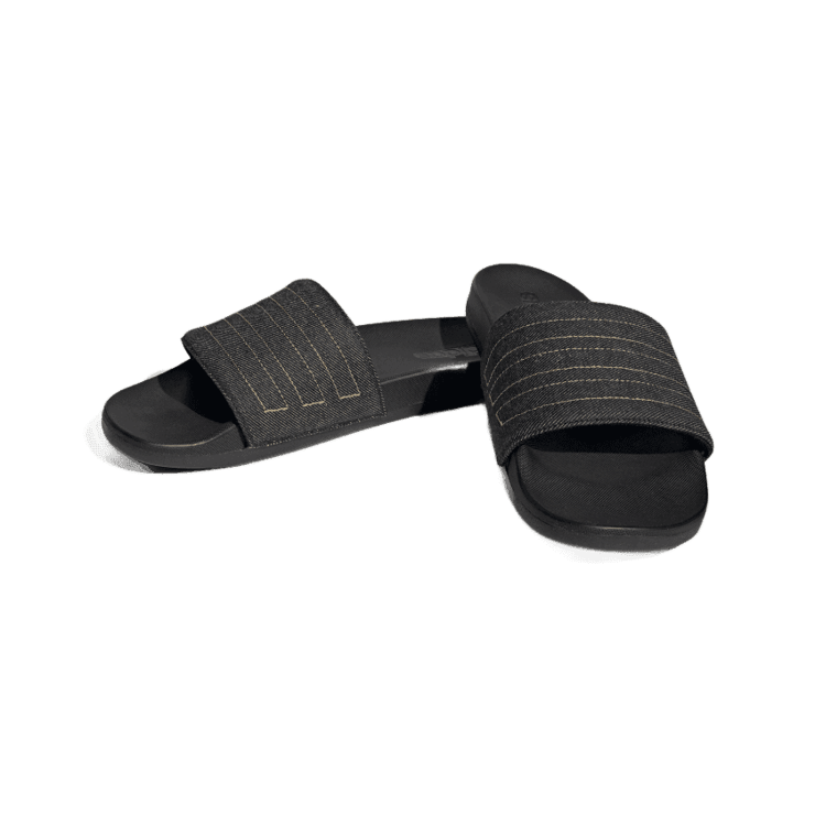adidas Adilette Comfort Slide 'Black Denim' Angle 2