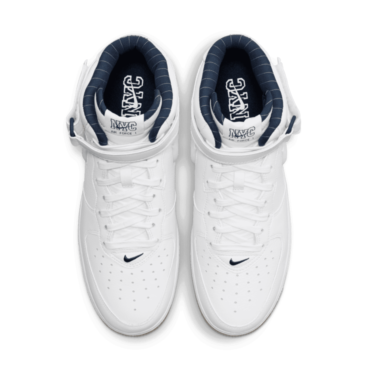 Nike Air Force 1 Mid QS Jewel NYC White Midnight Navy Angle 1