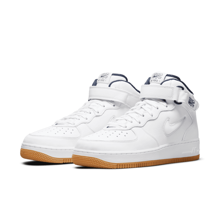 Nike Air Force 1 Mid QS Jewel NYC White Midnight Navy Angle 2