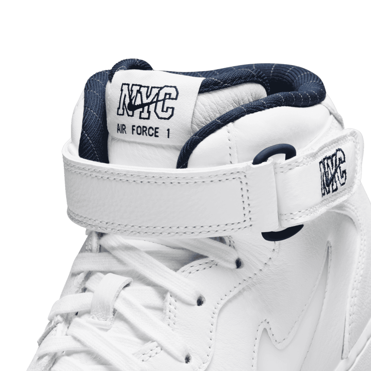 Nike Air Force 1 Mid QS Jewel NYC White Midnight Navy Angle 6