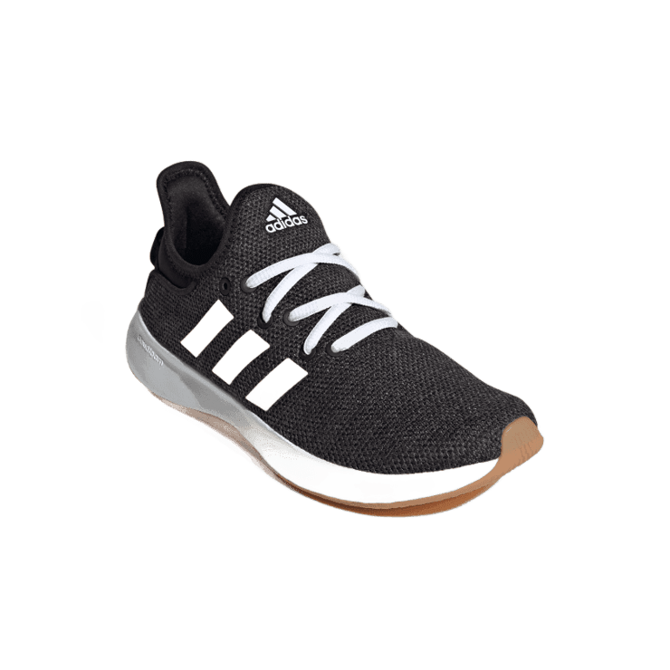 adidas Cloudfoam Pure 'Black White Gum' (W) Angle 2