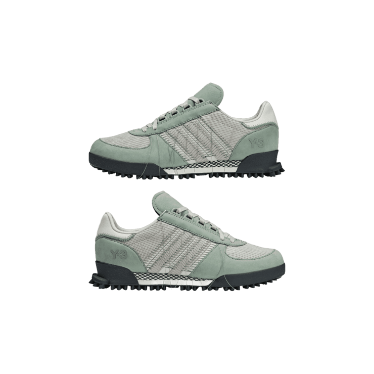 adidas Y-3 Marathon 'Silver Green' Angle 5
