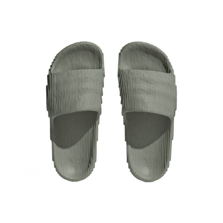 adidas Adilette 22 Slides 'Silver Green' Angle 0
