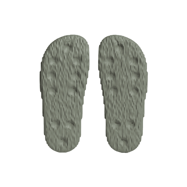 adidas Adilette 22 Slides 'Silver Green' Angle 1