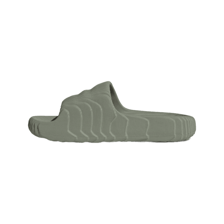 adidas Adilette 22 Slides 'Silver Green' Angle 4
