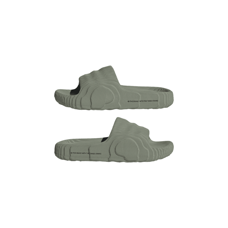 adidas Adilette 22 Slides 'Silver Green' Angle 5