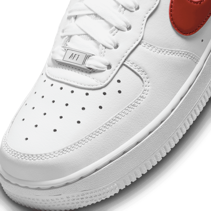 Nike Air Force 1 Low White Rugged Orange (W) Angle 4