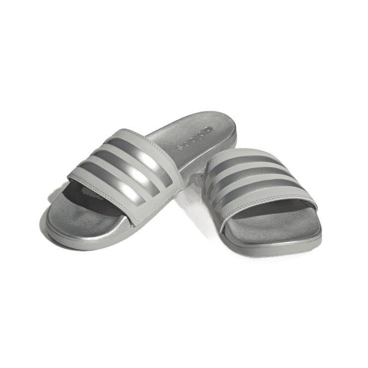 adidas Adilette Comfort Slide 'Grey Silver Metallic' (W) Angle 2