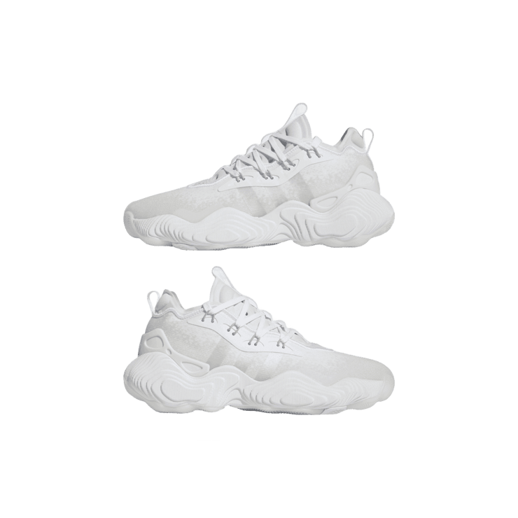 adidas Trae Young 3 'White Silver Metallic' Angle 5