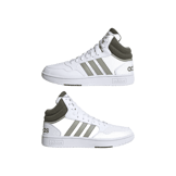 adidas Hoops 3.0 Mid Classic 'White Olive Strata' Angle 5