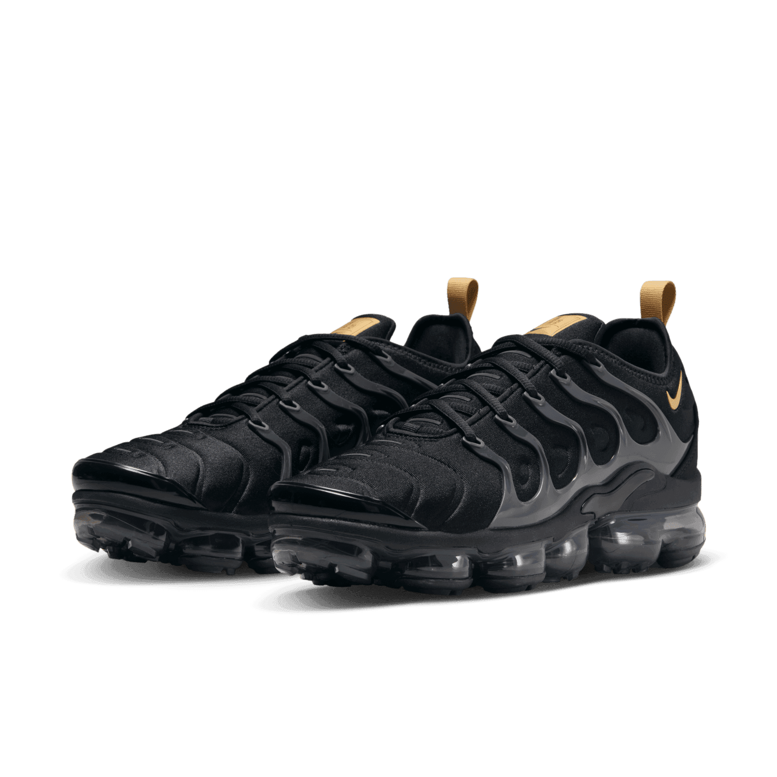 vapormax plus black and gold