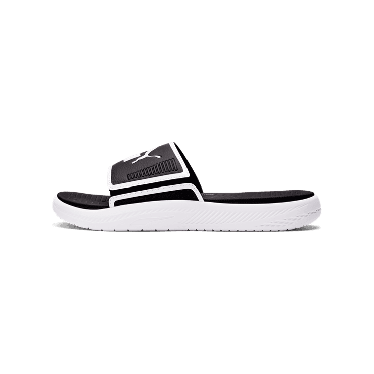 Puma Softride Slide 'White Black' Angle 1