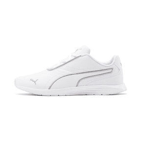 PUMA Ella Lace Up in White/Silver Angle 0
