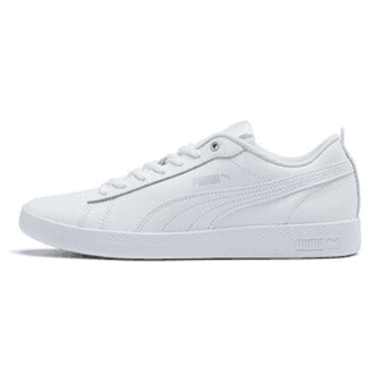 Puma Smash v2 Leather 'Triple White' (W) Angle 0