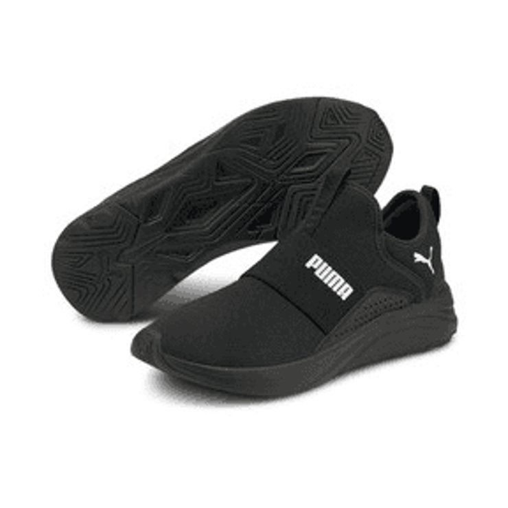 Puma Softride Sophia Slip-On 'Black White' (W) Angle 0