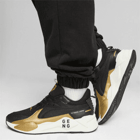 PUMA Gen.G Esports RS-X Sneakers in Black/Gold Angle 0