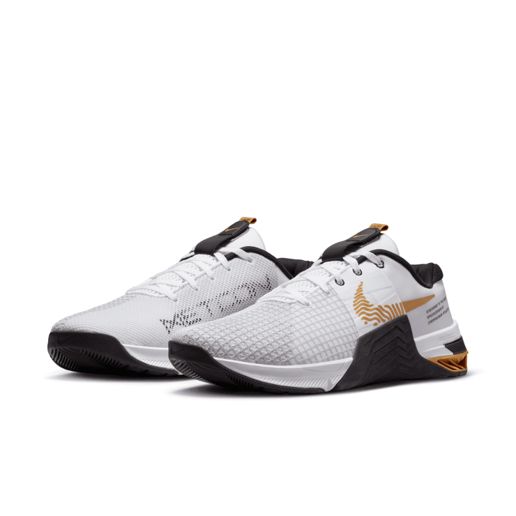 Nike Metcon 8 'White Gold Suede' Angle 3