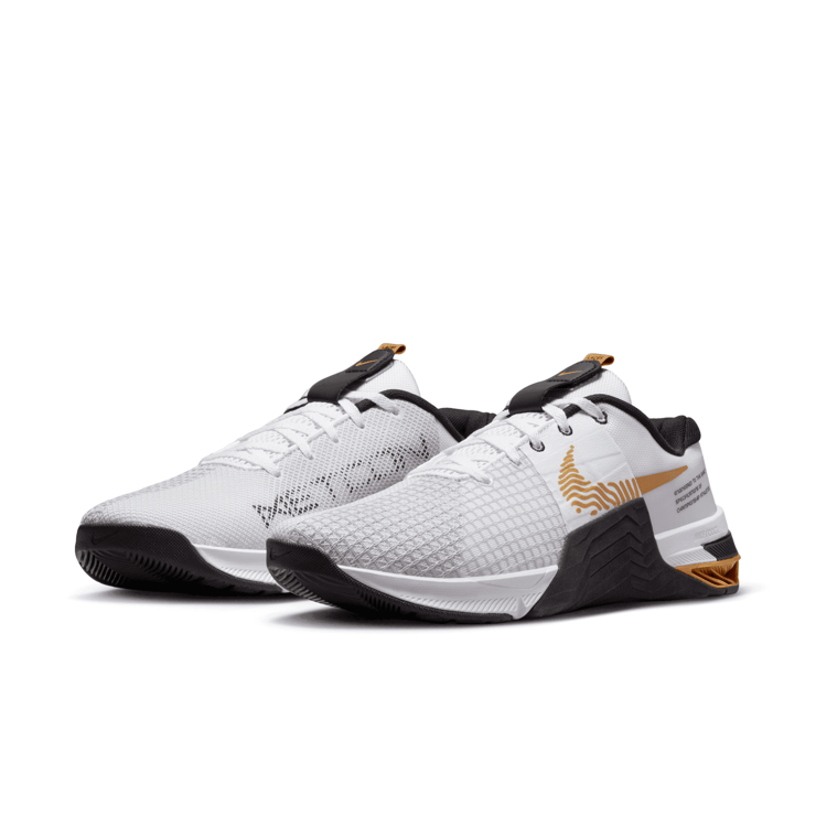 Nike Metcon 8 'White Gold Suede' Angle 3