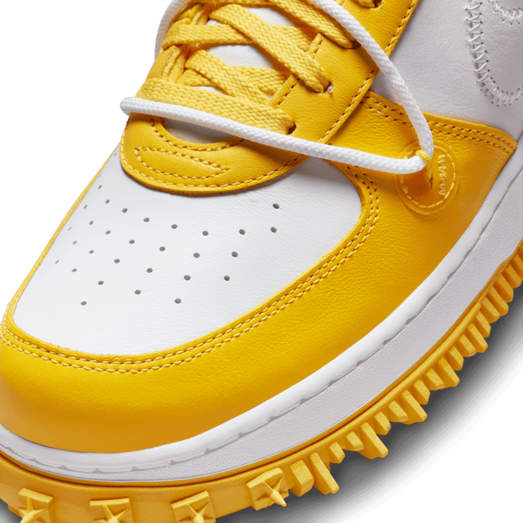 Nike Air Force 1 Mid SP Off-White Varsity Maize Angle 4