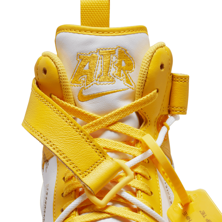 Nike Air Force 1 Mid SP Off-White Varsity Maize Angle 9