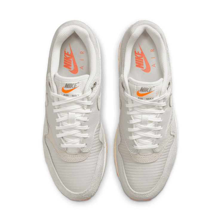 Nike Air Max 1 Premium Light Iron Ore Total Orange Angle 1