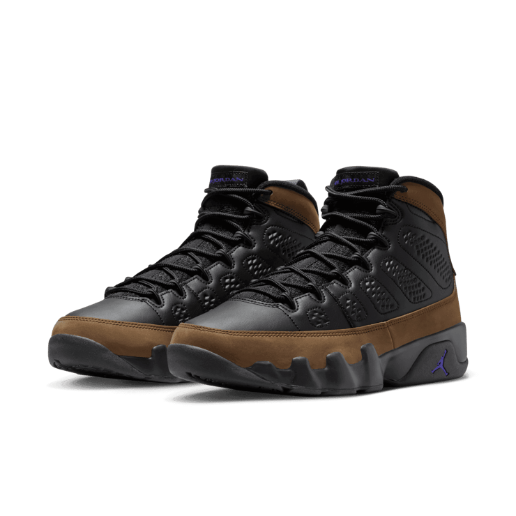 Jordan 9 Olive Concord Angle 2