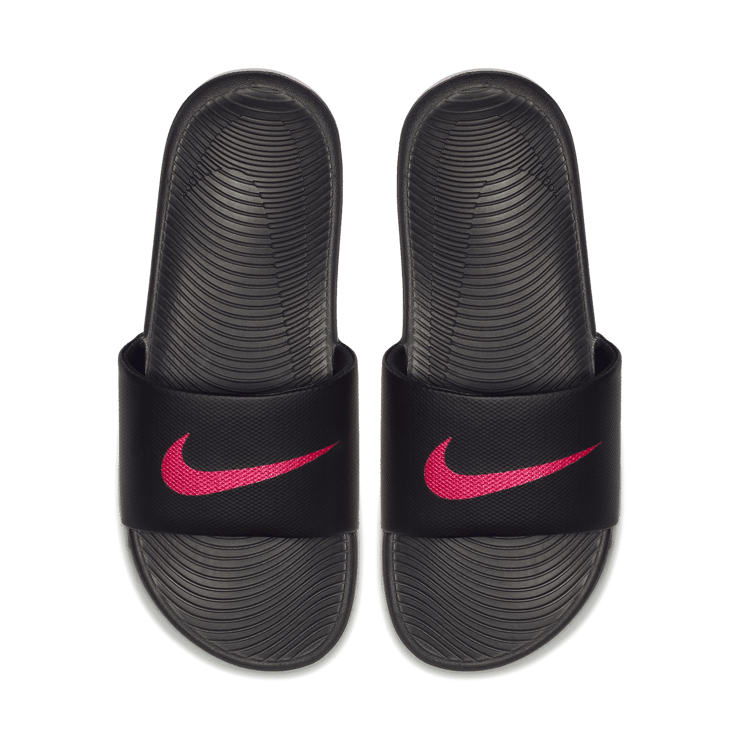 Nike Kawa SlideBlack Vivid Pink (W) Angle 1