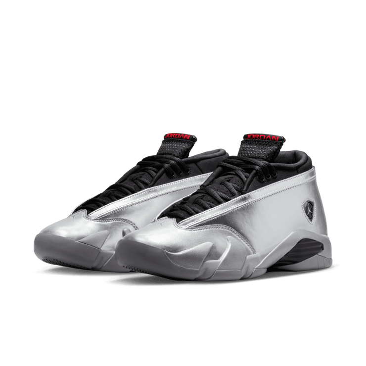 Air Jordan 14 Low Metallic Silver (W) Angle 2