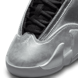 Air Jordan 14 Low Metallic Silver (W) Angle 4