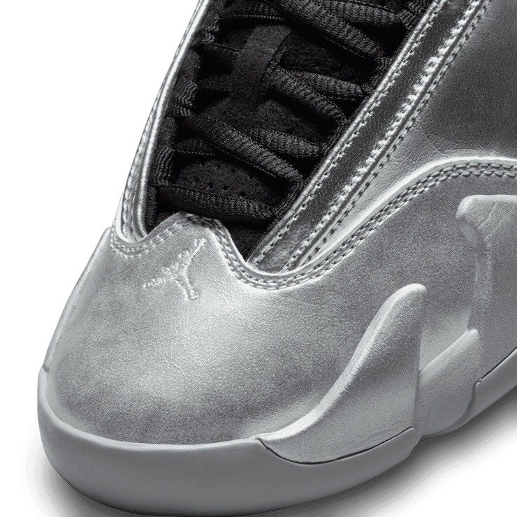 Air Jordan 14 Low Metallic Silver (W) Angle 4