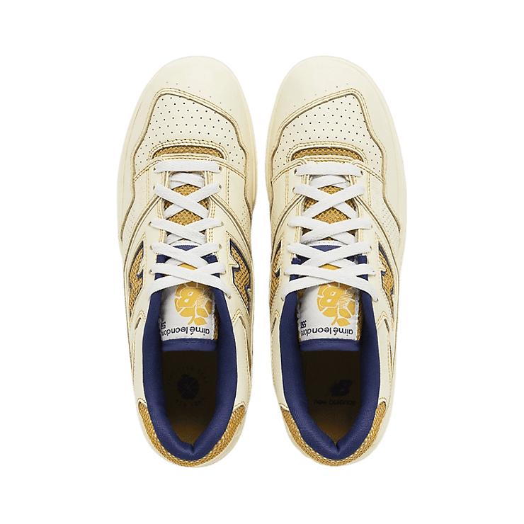 New Balance 550 Aime Leon Dore Gold Navy Angle 1