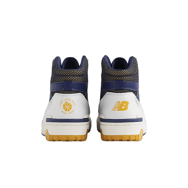 New Balance 650 Aime Leon Dore Gold Navy Angle 4