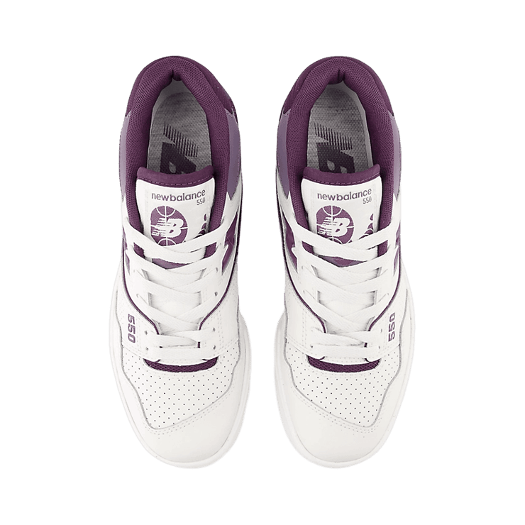New Balance 550 White Reflection Purple (W) Angle 1