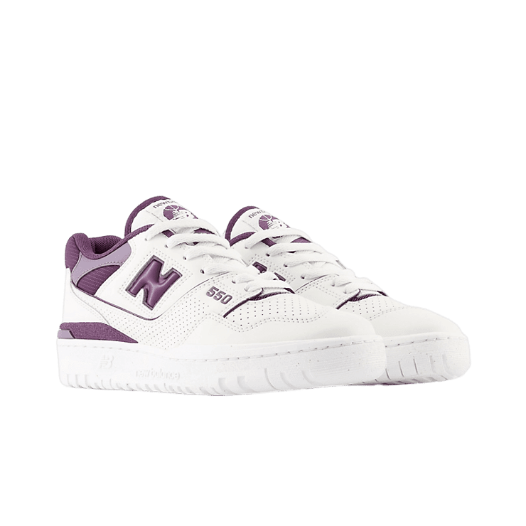 New Balance 550 White Reflection Purple (W) Angle 2