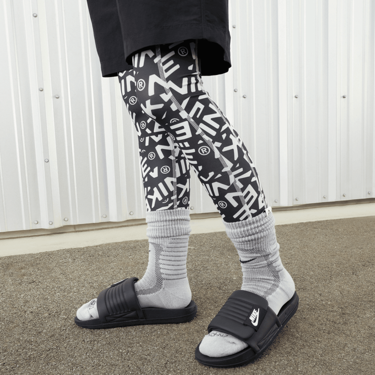 Nike Offcourt Adjust Slide 'Black White' (W) Angle 6