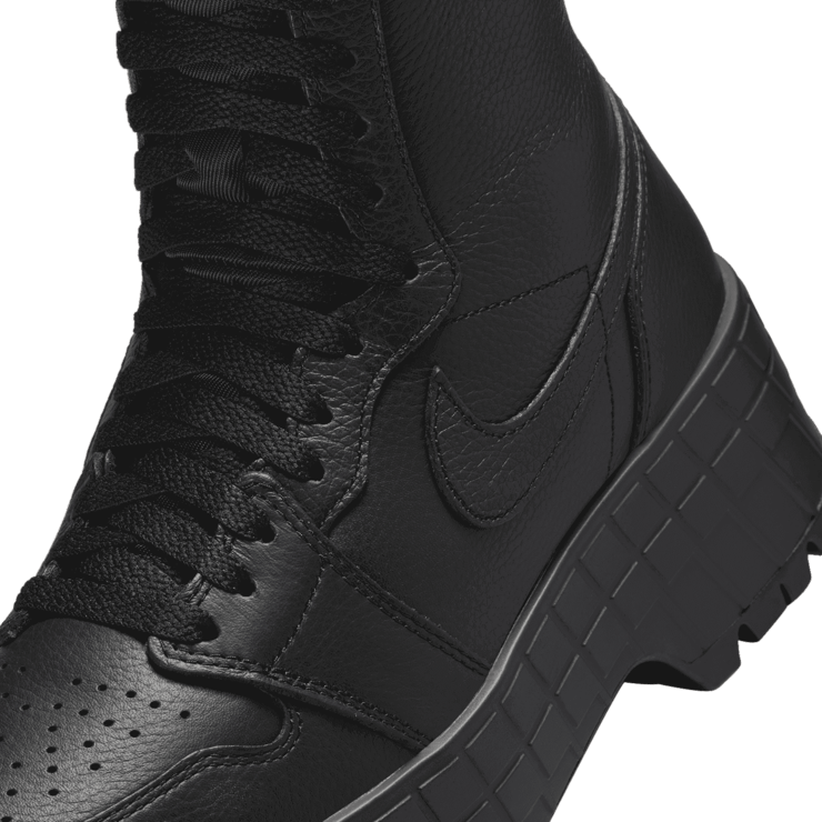 Air Jordan 1 Brooklyn Black Flat Pewter (W) Angle 4