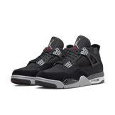 Air Jordan 4 Black Canvas Angle 2