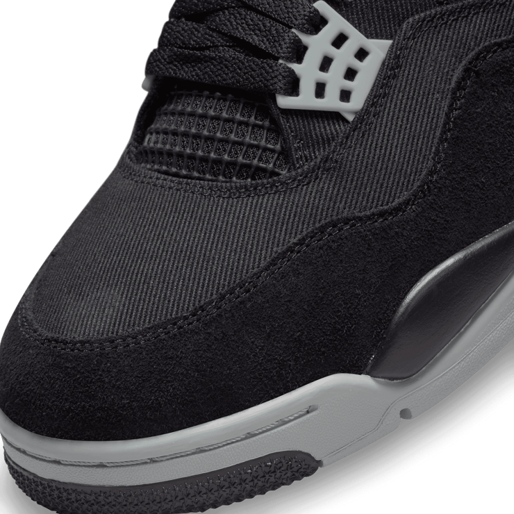 Air Jordan 4 Black Canvas Angle 4