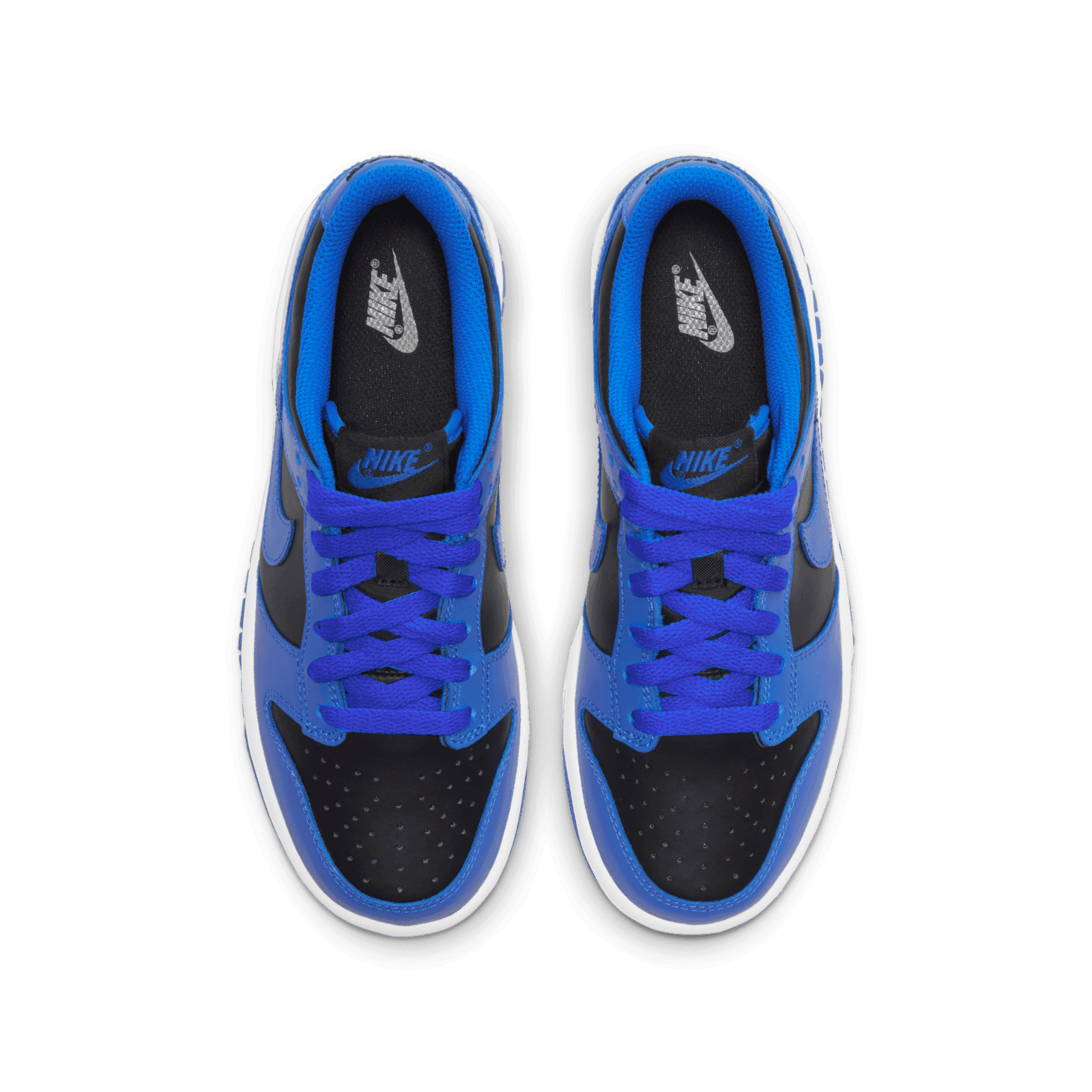 nike dunk low retro black cobalt white