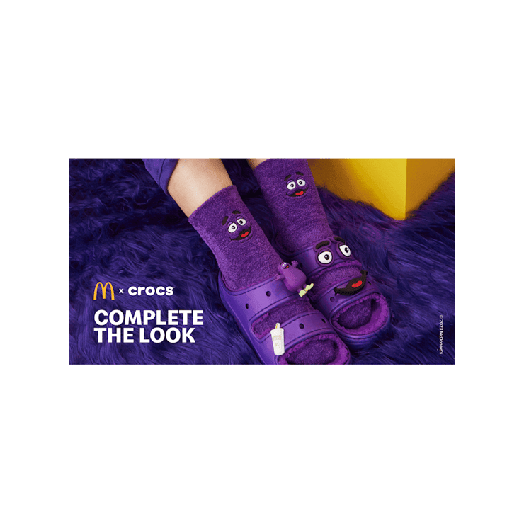 Crocs Cozzzy Sandal McDonald's Grimace Angle 5