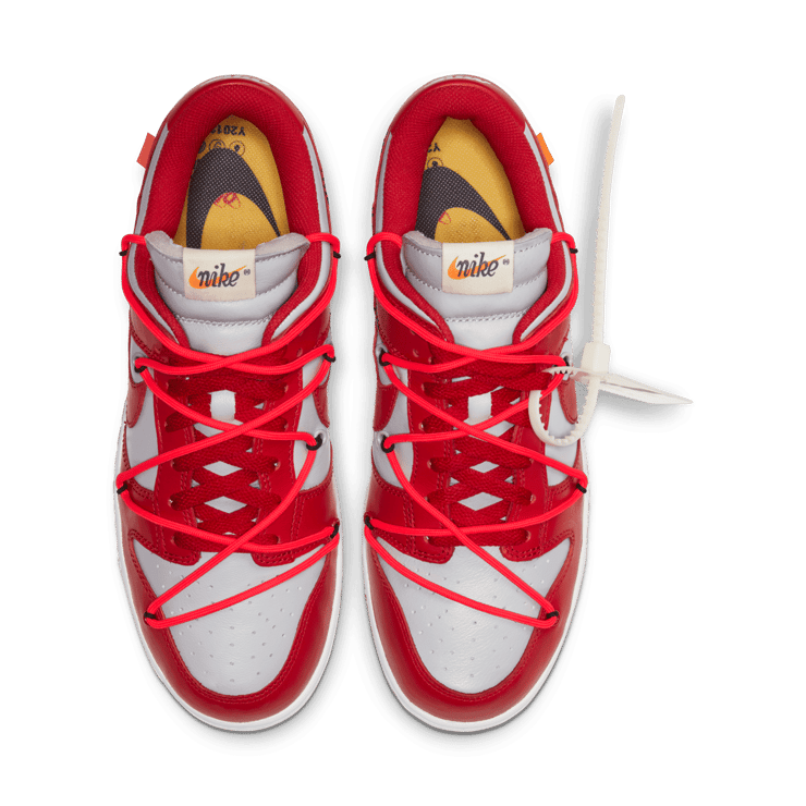 Nike Dunk Low Off-White University Red Angle 1